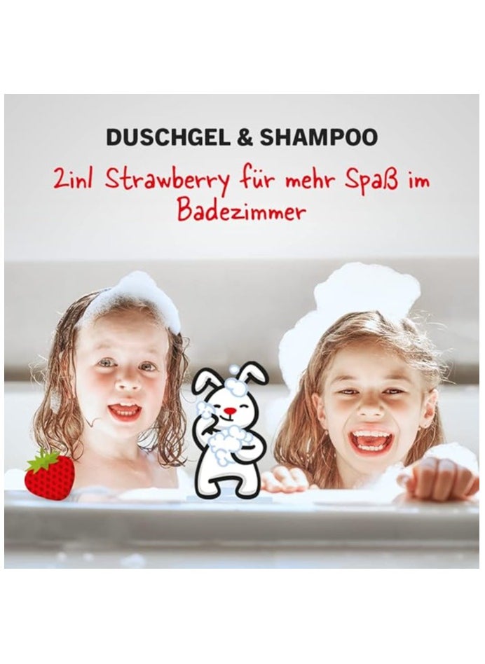sanosan - Shampoo and Shower - 2IN1 Strawberry - 400 ml - Image 1