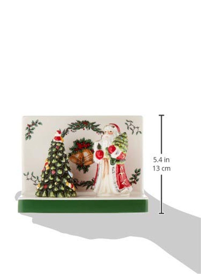 Spode Christmas Tree 3-Piece Hostess Set - Napkin Holder, Salt Shaker & Pepper Shaker (Santa & Tree Figural) - Festive Earthenware for Christmas, Holiday Entertaining - Decorative Gift Set - Image 3