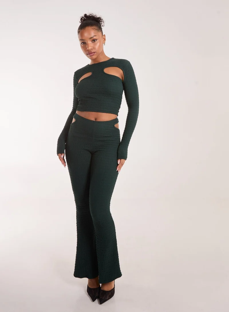 Pink Vanilla  Popcorn Scoop Racer Long Sleeve Top for Women | Best Price UAE