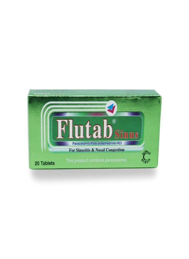 FLUTAB Flutab Sinusitis And Nasal Congestion - 20 Tablets 