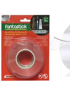 Fantastick 1-Piece Double Sided Washable Nano Tape 2mmx3cmx1.5m Size  - Image 1
