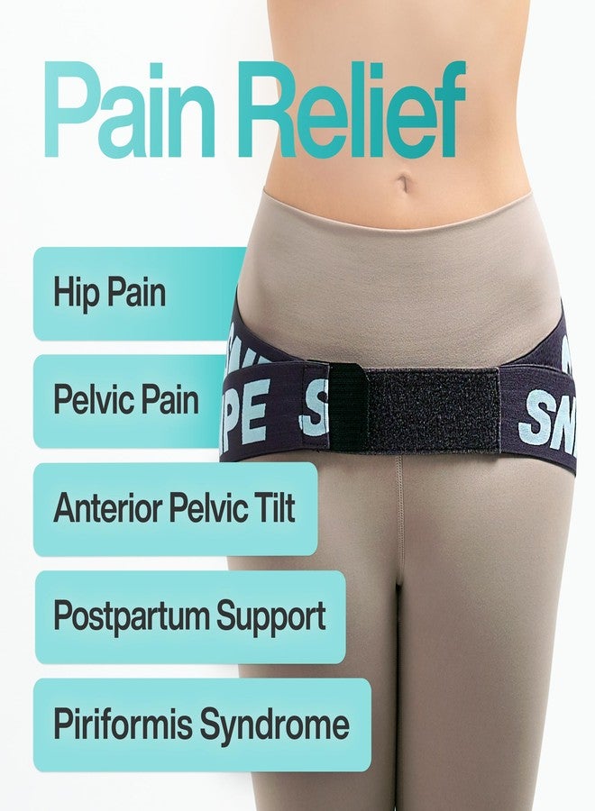 SNPE Dual Support ComfortFit SI Joint Belt : superior stability and targeted support for individuals with SI joint issues (Pink, Regular) - Image 3