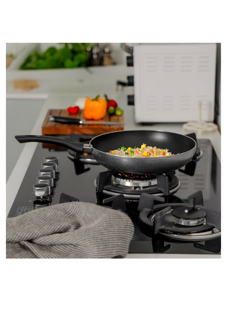 Royalford 22 CM Nonstick Frypan- RF12099| Strong Press Aluminum Body With Non-Stick Coating And Heat Resistant Bakelite Handle| Dot Induction Bottom, Compatible With Hot Plate, Halogen Multicolor - Image 5