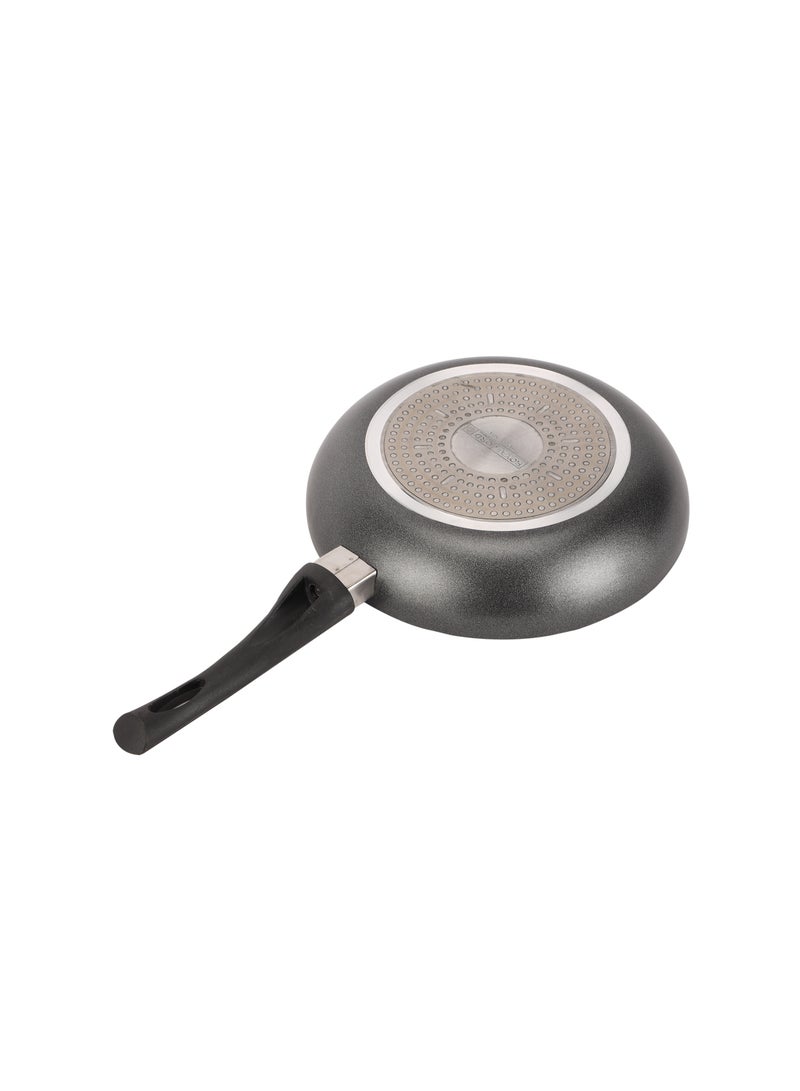 Royalford 22 CM Nonstick Frypan- RF12099| Strong Press Aluminum Body With Non-Stick Coating And Heat Resistant Bakelite Handle| Dot Induction Bottom, Compatible With Hot Plate, Halogen Multicolor - Image 3