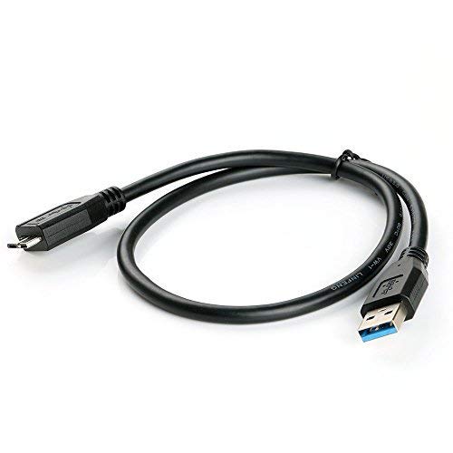 MaxLLTo USB 3.0 Power Charger Data SYNC Cable Cord for Toshiba External Hard Drive Disk 1tb 2tb 3tb, 3ft Long - Balck - Image 2