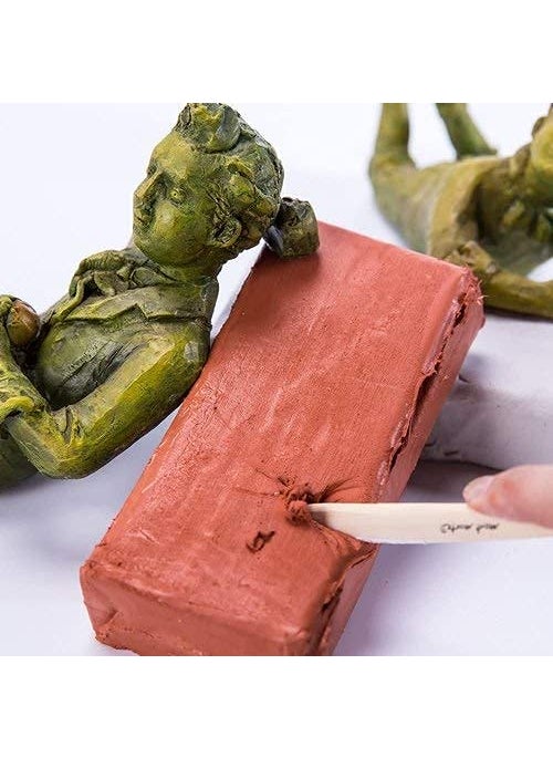 ArtBee ArtBee® Air Hardening Modelling Clay Ideal Choice for Professional Artists, Students, Non-staining, Perfect for Arts and Crafts Projects. Brown 1pc - 500gms  - Image 2
