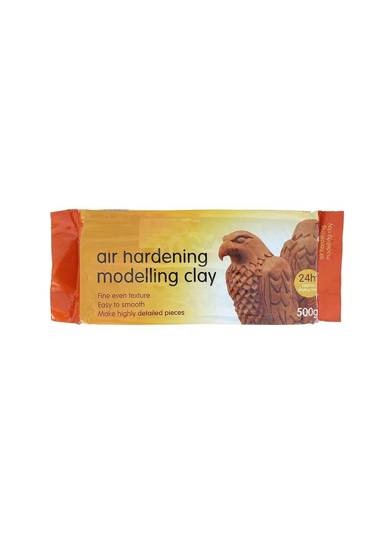 ArtBee ArtBee® Air Hardening Modelling Clay Ideal Choice for Professional Artists, Students, Non-staining, Perfect for Arts and Crafts Projects. Brown 1pc - 500gms  - Image 1