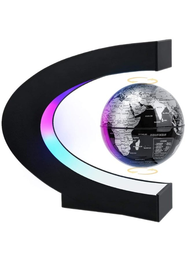MOKOQI MOKOQI Magnetic Levitating Globe with LED Light Cool Tech Gift for Men Father Boys and Girls  Birthday Gifts for Kids Floating Globes World Desk Gadget Decor in Office HomeDisplay Frame Stand - Image 1