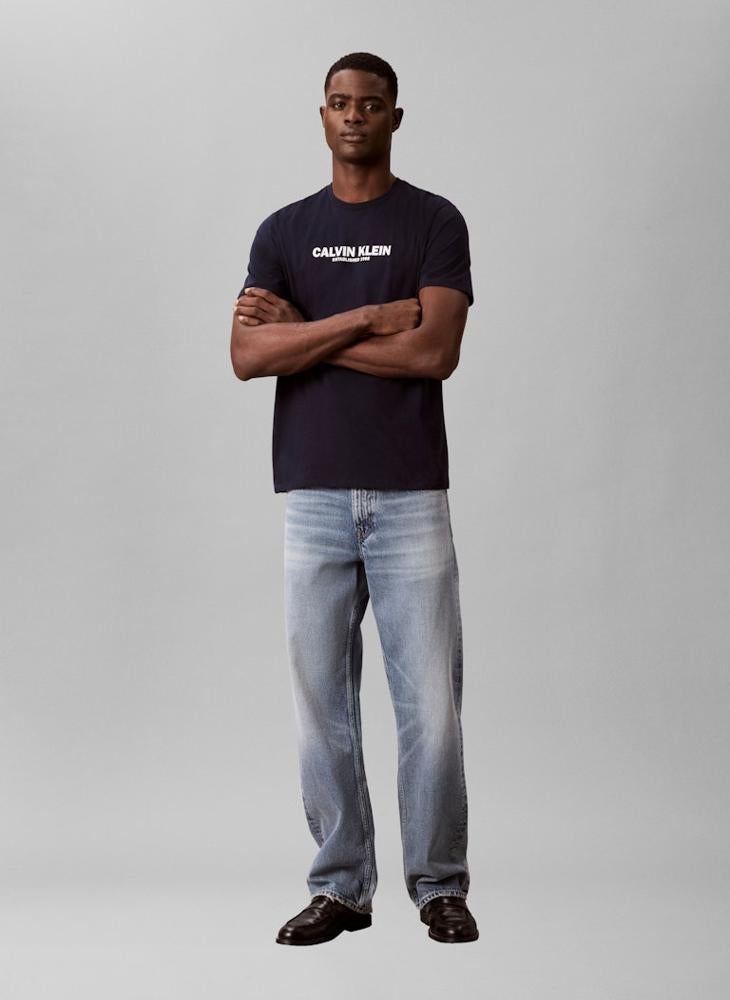 CALVIN KLEIN Graphic Crew Neck T-Shirt - Image 5