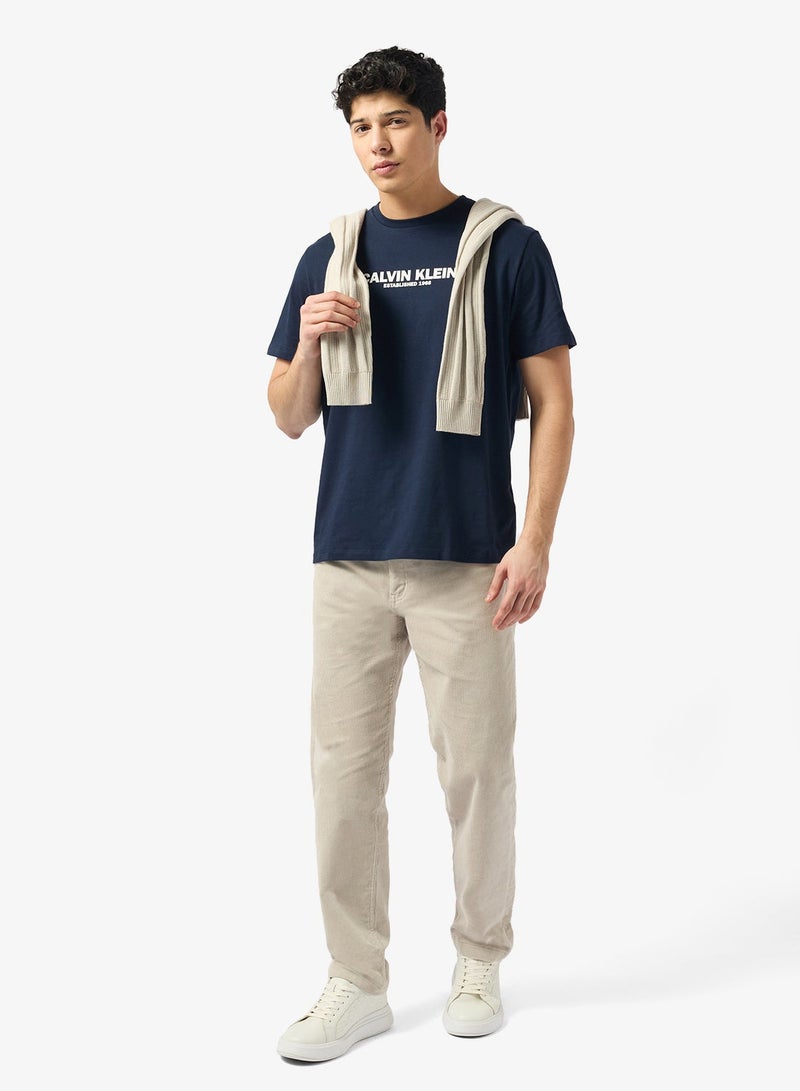 CALVIN KLEIN Graphic Crew Neck T-Shirt - Image 4