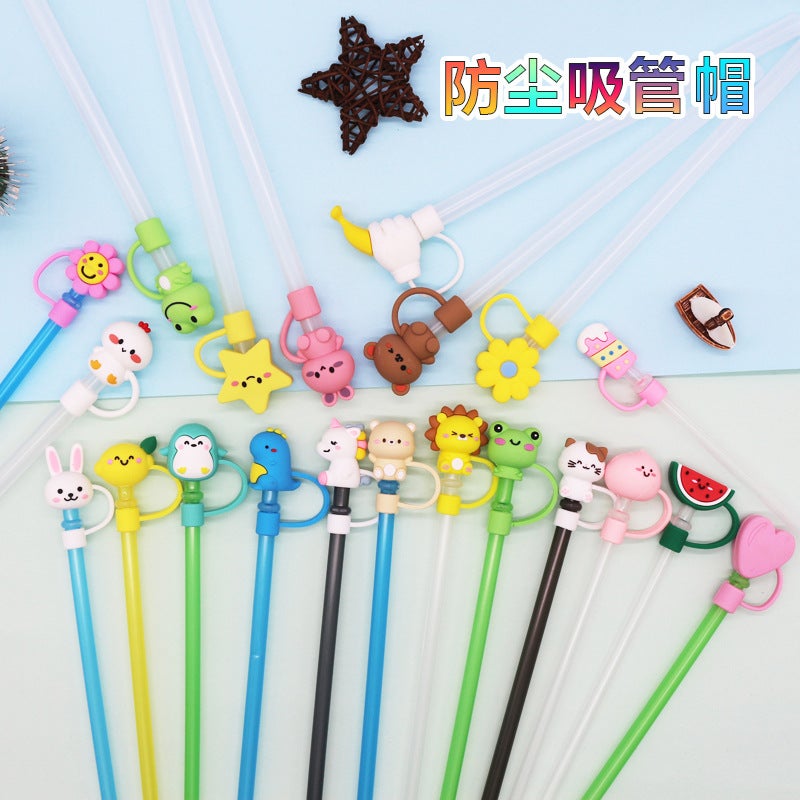 Stanley Cup Straw Sleeve Silicone Straw Cap Flower Straw Plug Explosions Factory Direct Sales - Image 2