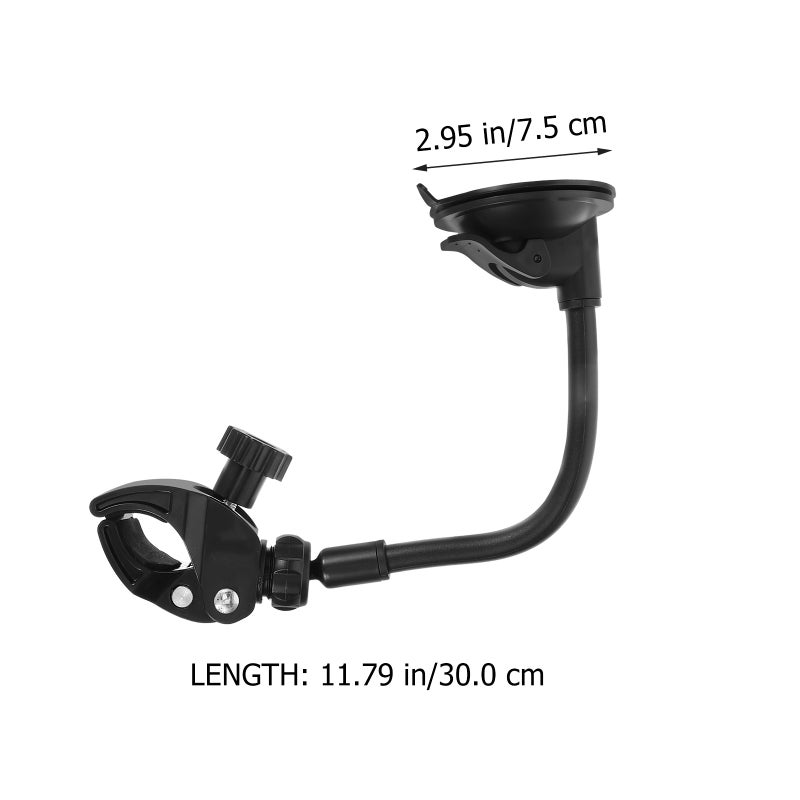 Hair Dryer Stand Hands Free Wall, Suction Cup Mount for Bathroom Storage - Image 2