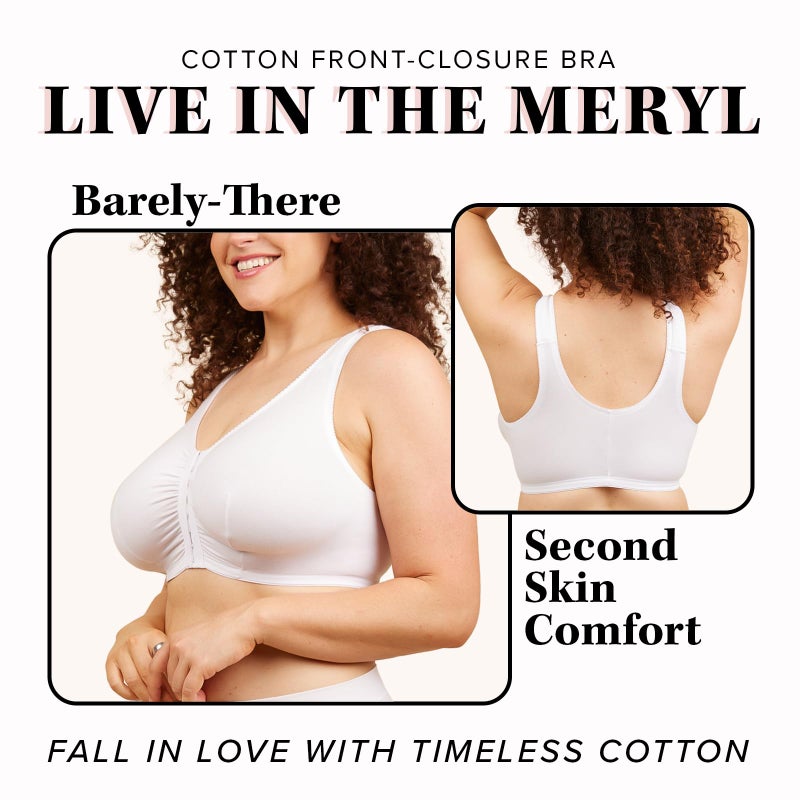 Leading Lady Women's Cotton Front-Closure Leisure Bra Bra - Image 4