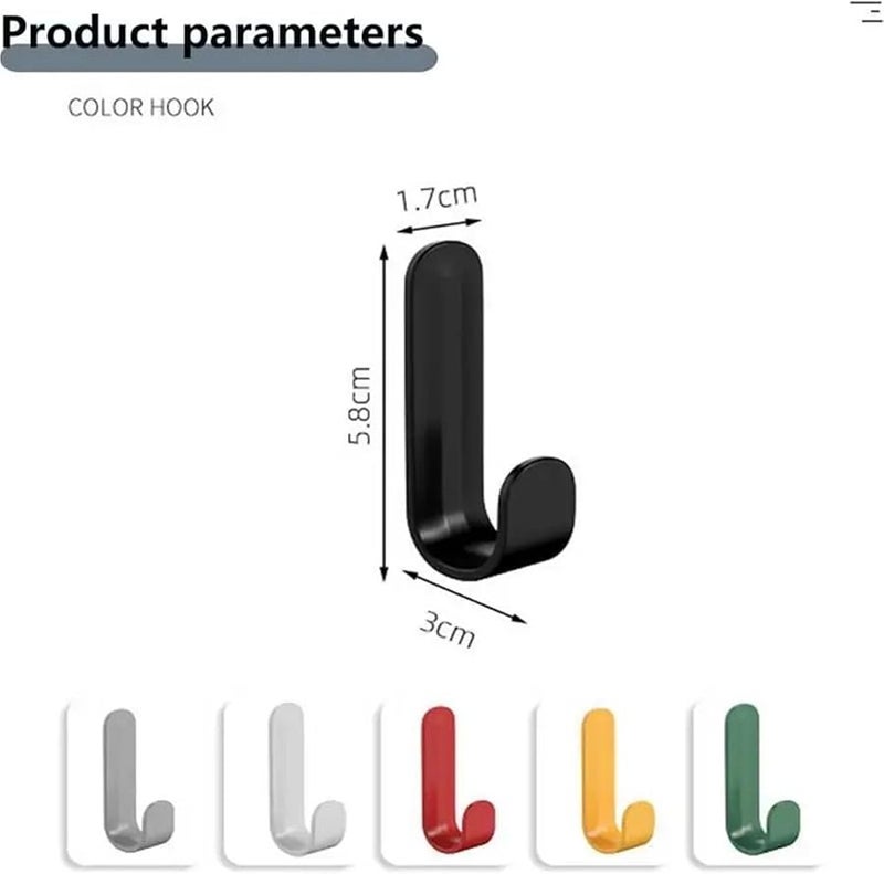 الخطافات البيضاء ذاتية اللاصق 48 قطعة، خطافات حائط قوية للمناشف والأبواب والمفاتيح والحقائب وحامل المعاطف، منظف المنزل للمطبخ والحمام - Image 3