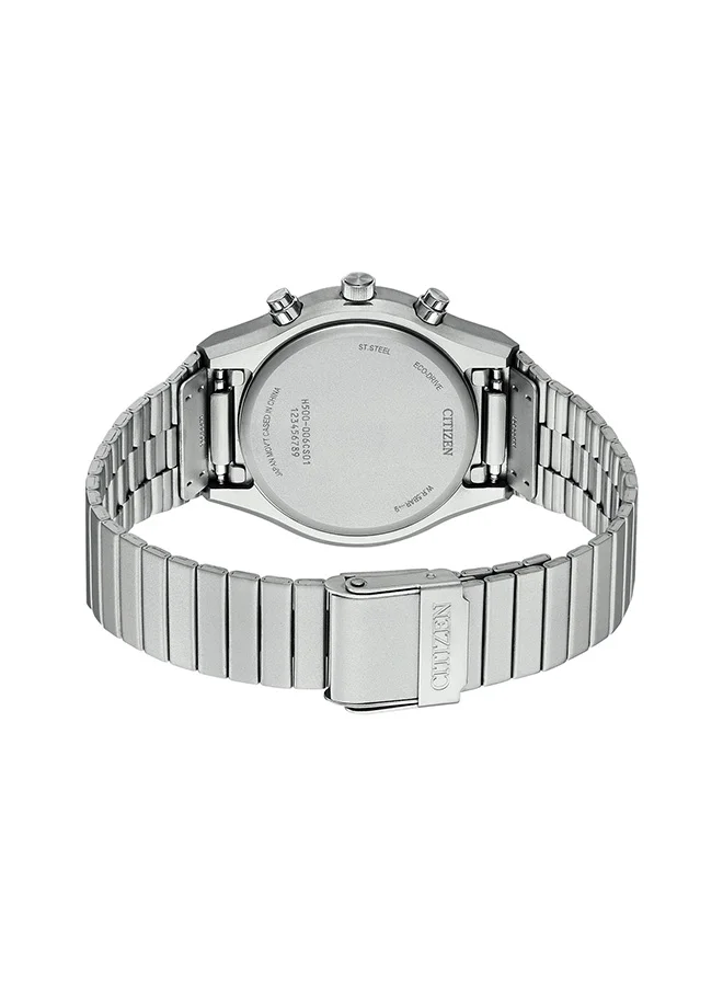 CITIZEN Men's Stainless Steel Eco-Drive Chronograph Watch AT2540-57E - 38 mm