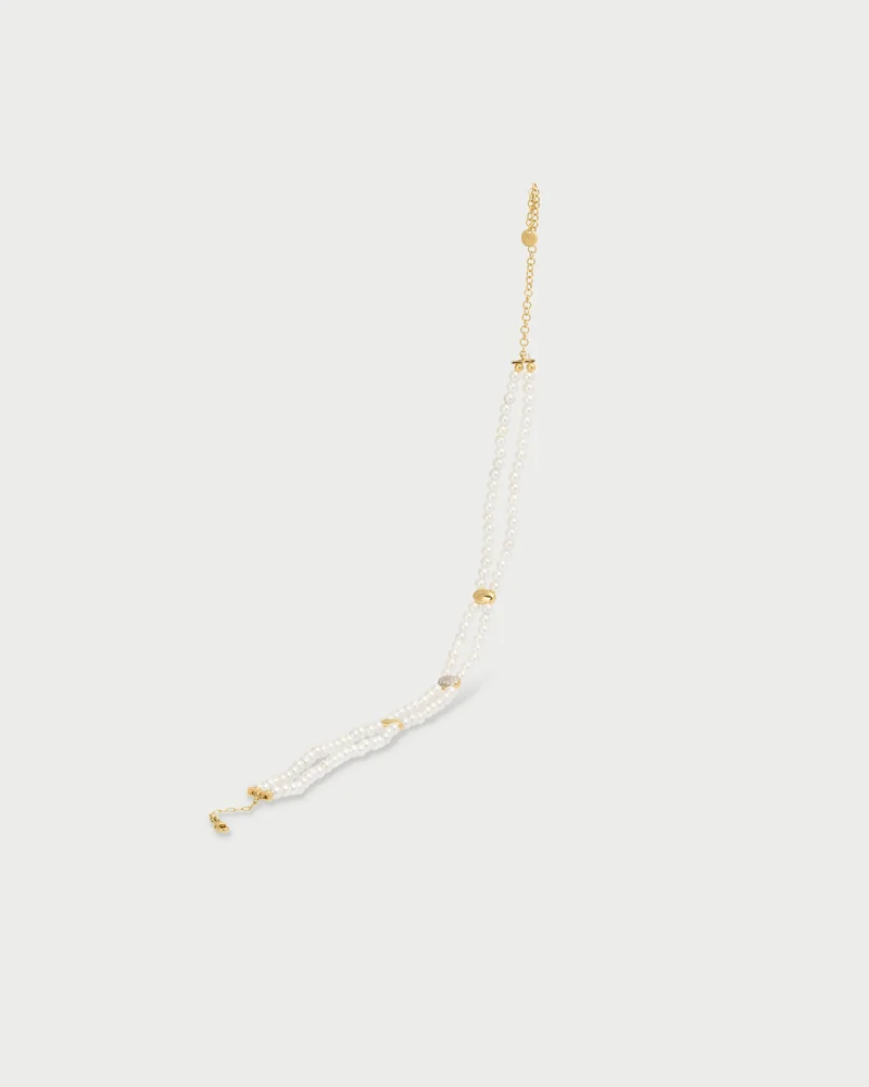 Rue Des Mill Triple ellipse elastic choker