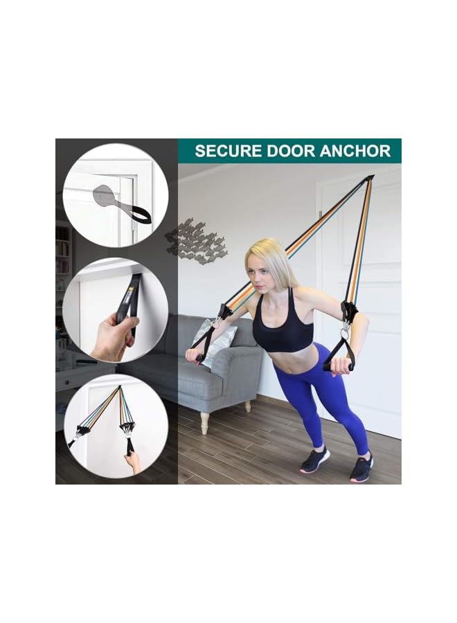 S-TOP Resistance Bands Door Anchor, Heavy Duty Workout Door Strap Attachment, Door Jamb Anchor, Universal Door Anchor for Resistance Training Bands, Perfect for Home Gym - Image 2