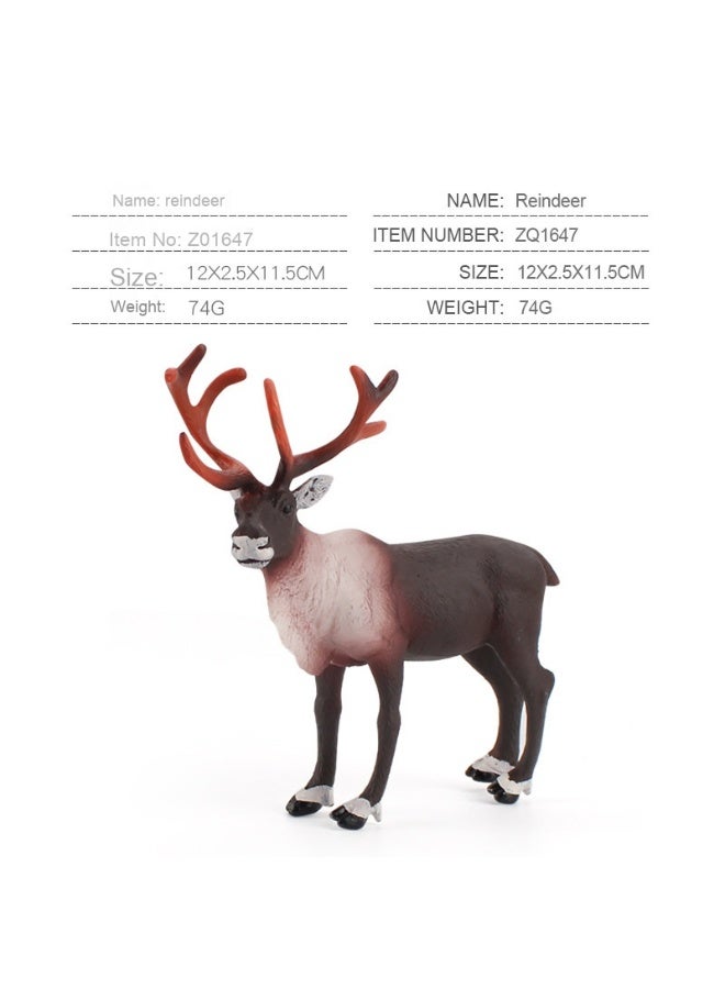 NIBEMINENT Realistic Forest Animal Model - Static Reindeer Christmas Decoration