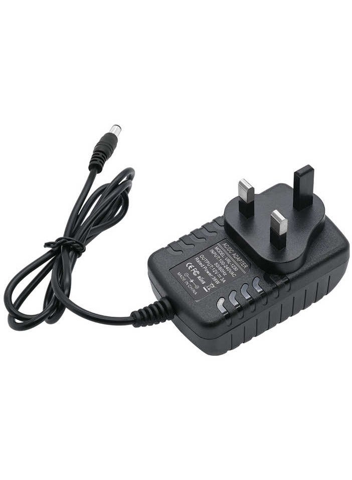 fujistar Adaptor FS-12020-2A - 12V 1A Power Adapter UK Plug - AC/DC Wall Charger for LED Strip CCTV Camera Router and More - High-Quality Transformer with 5.5mm Barrel Connector  - Image 1
