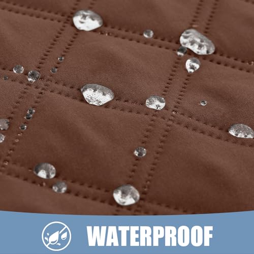 Smiry Waterproof Dog Bed Cover Pet Blanket Soft Washable Dog Blanket for Furniture Bed Couch Sofa Reversible Checkered 30x70 BrownChocolate - Image 3