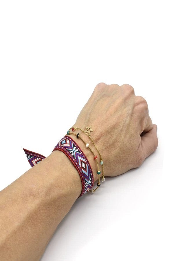BDM Boho Fabric Bracelets, Adjustable Thread Bracelets, Friendship Friendship Bracelet, Women's Rope Bracelets, Universal Surf Bracelet for Men and Women, Adjustable and Waterproof - Image 5