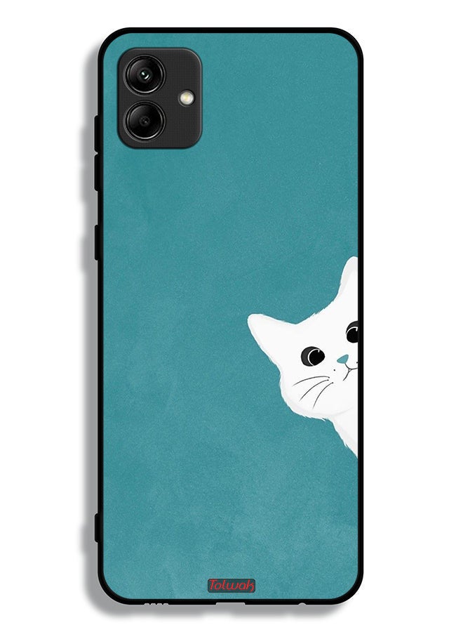 Tolwak Samsung Galaxy A04 Protective Case Cover Cat Appearing - Image 1