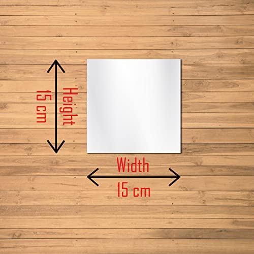 WallDaddy Glass Square Preciser 3D Acrylic Home Decorative Art Mirror Stickers For Wall|Wall Stickers For Living Room,Bed Room,Kitchen(Pack Of 16,Silver) - Image 2