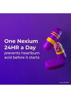 NEXIUM 24Hr Clearminis Acid Reducer Heartburn Relief Delayed Release Capsules For All-Day And All-Night Protection From Frequent Heartburn, Heartburn Medicine With Esomeprazole Magnesium - 14 Count  - Image 2