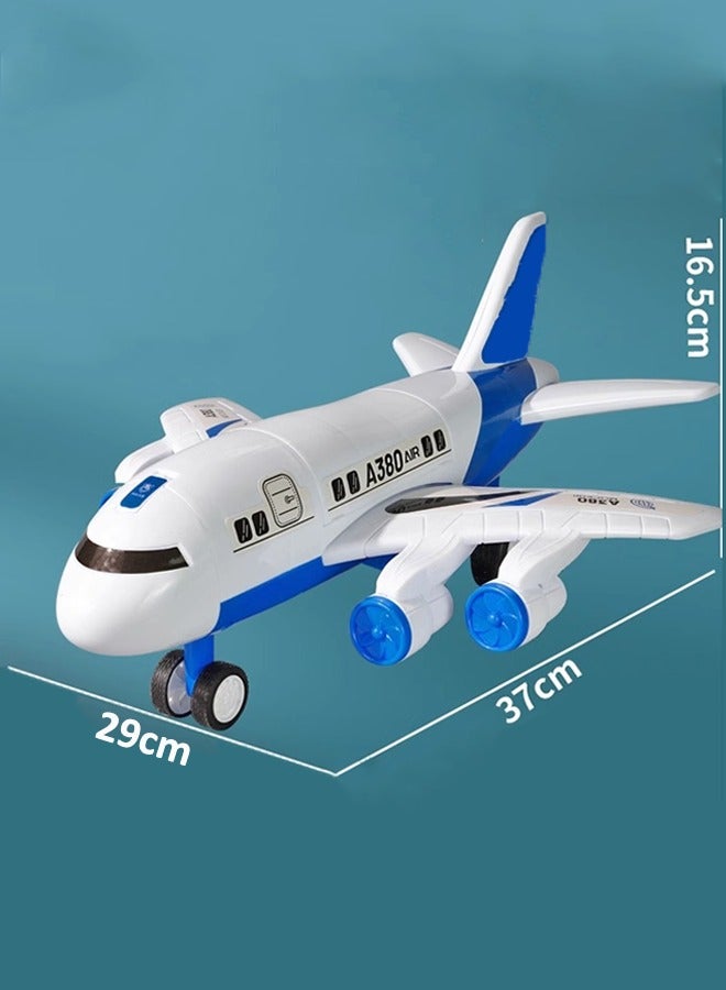 Morph orbital aircraft model Model airplane toys for children A380 airliner model Store your car Forward by inertia Contains 12 cars  - Image 2