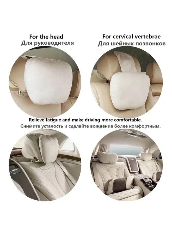 Black Adjustable Headrest Neck Pillow 2Pcs Heavy Duty Soft Compatible Most Vehicles - Image 5