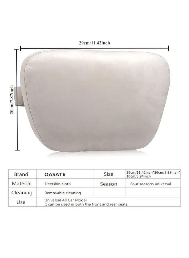 Black Adjustable Headrest Neck Pillow 2Pcs Heavy Duty Soft Compatible Most Vehicles - Image 2
