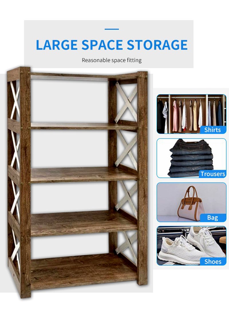 Generic - Modern Open Shelving Unit For Multi-purpose, Wooden Bookshelf, Mid Century Bookcase,  Storage Cabinet 27*120 CM - Image 1