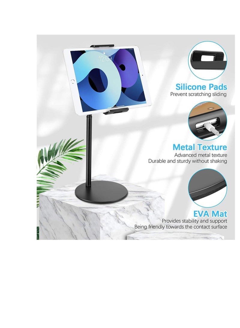 ELTRAZONE Tablet Stand Phone Holder, 360 Degree Rotating Adjustable Desktop Tablet Mount Compatible with iPad/iPhone/Nintendo Switch/Samsung Galaxy Tabs/Kindle - Image 4