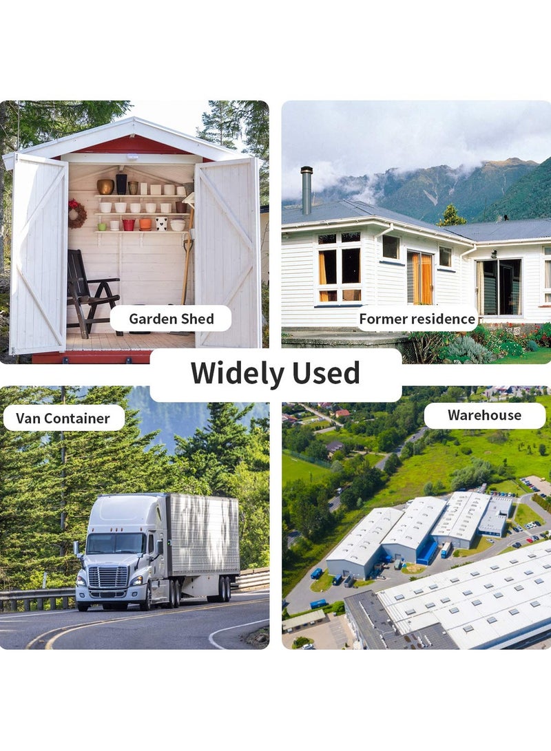 SYOSI Hockey Puck Lock Hidden Shackle Padlock Set with Hasp,Steel Chrome Coating with 2Keys and 6Pcs Original Fixed M8×80MM Bolts+Screws Ideal for Trailer,Vans,Gates and General Security,Easy to Install - Image 5