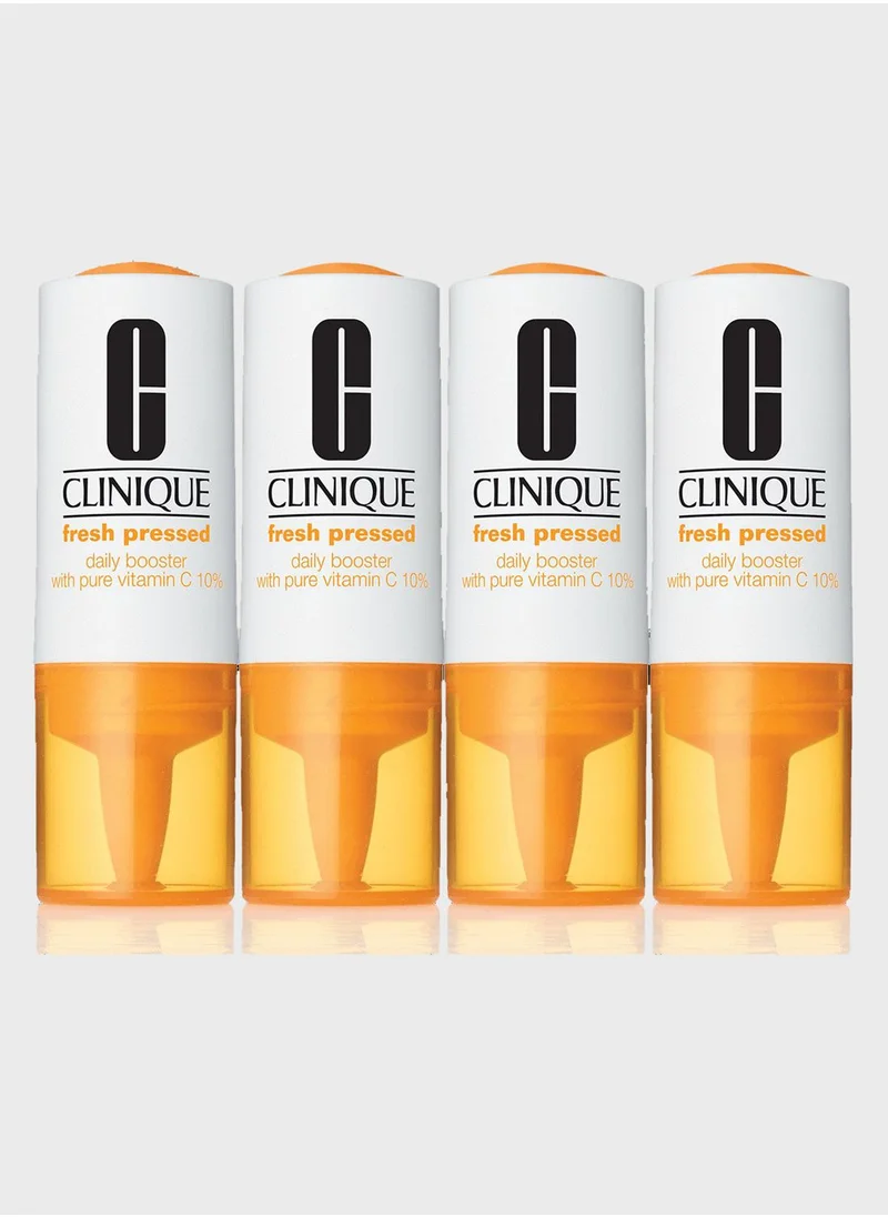 CLINIQUE Fresh Pressed Booster Pure Vitamin C (Pack of 4)