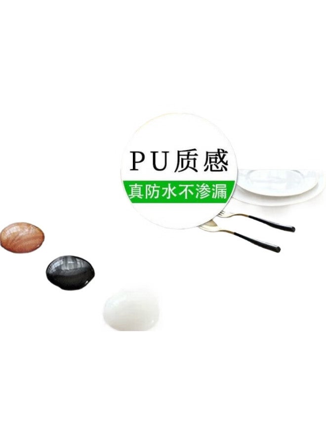 Moon Time Mengting Round Tablecloth, European Style, Waterproof And Oil-Proof, Washable, Round Dining Table Cover, Table Mat, Champagne Color - Image 2