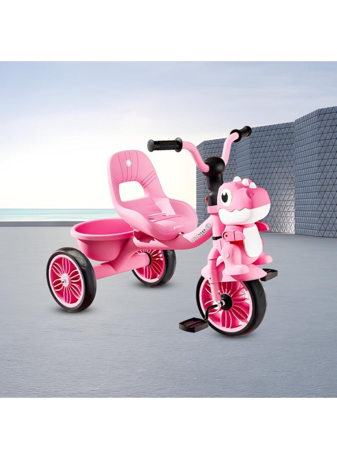 DubaiGallery Toddler Toys Tricycle for Kids 2-5 Years - Balance Bike with Light & Music, Strong Steel Frame, Kids Tricycle with 3 Wheels & Back Storage Basket - Perfect Ride-On Toy for Boys & Girls - Image 3