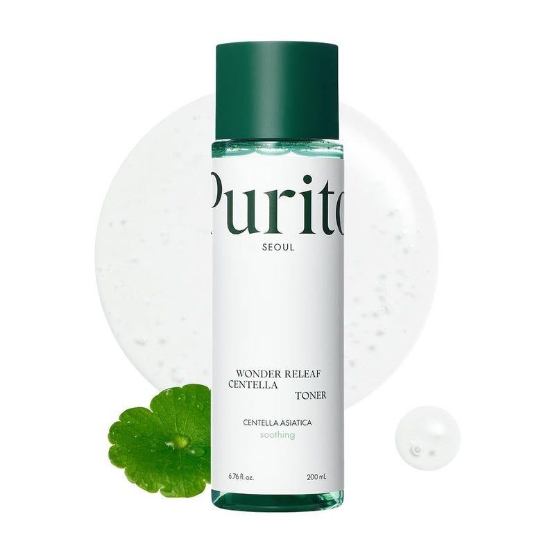 PURITO Centella Toner, 200ml 6.76 fl.oz, Korean Centella, Soothing, Hydration, Alcohol-Free Facial Toner for face, K-Beauty, Korean Skin Care - Image 1