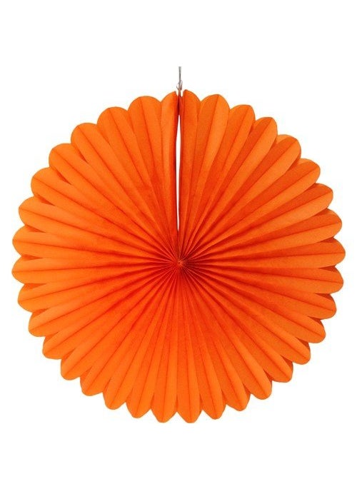 Funcart Funcart Orange Paper Fan 16 Inches 
