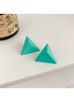 Pyramidal shape Earring Of Fluffy Women's Accessories-Green