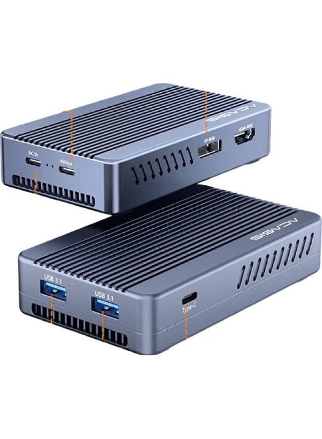 Acasis Thunderbolt 3 Expansion Dock, Nvme M.2 Portable Hard Drive Enclosure, Ultra Hd 8K Thunderbolt Converter, Compatible With Laptops, Thunderbolt 3 Expansion Dock Tbu405Plus-H - Image 1