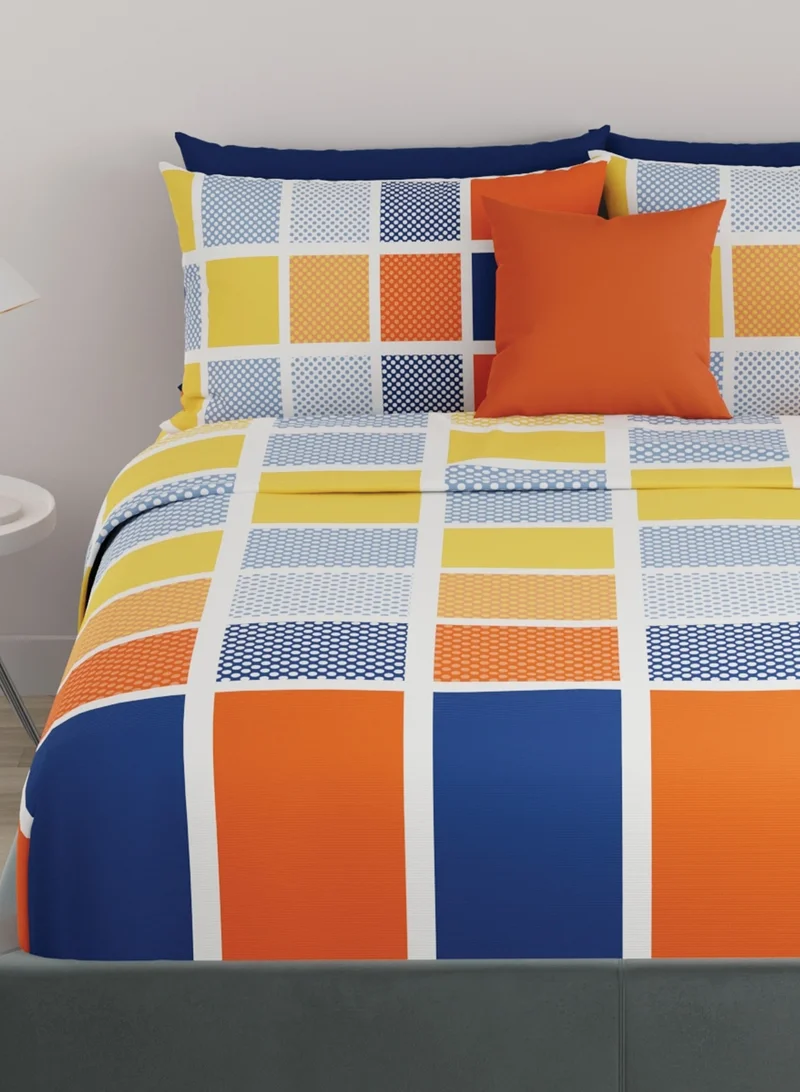 UNITED COLORS OF BENETTON United colors of Benetton Rainbow 210 TC Fitted sheet with 2 pillow covers