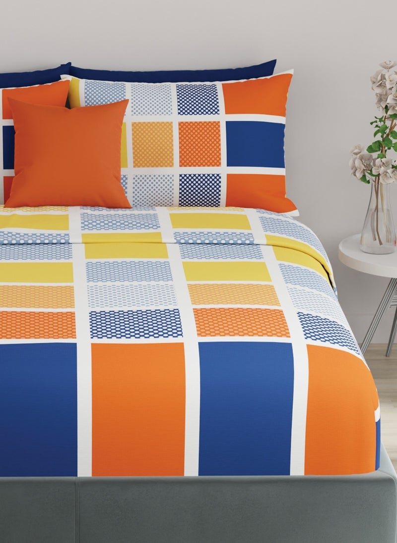 United colors of Benetton Rainbow 210 TC Fitted sheet with 2 pillow covers - Image 4