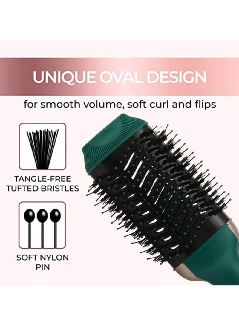 ريبنيو RE-2513 فرشاة مجفف الشعر بالهواء الساخن بقوة 1200 وات، ومصفف الشعر بخطوة واحدة - باللون الأخضر. - Image 5