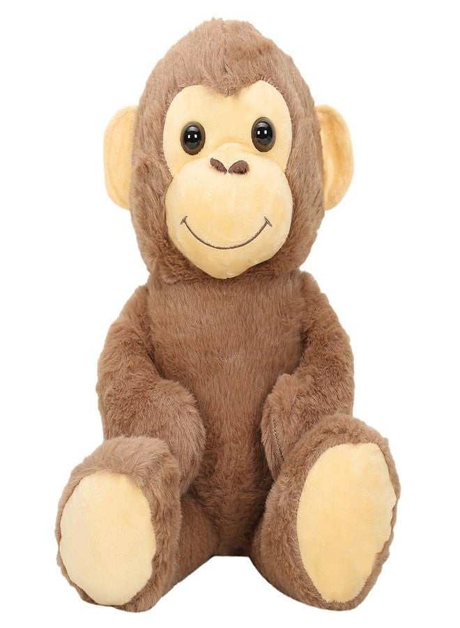 STRIDERS Monkey Plush Soft Toy Baby - Brown 14" | Cute Stuffed Animal for Kids | Huggable Cuddly Monkey for Girls & Boys | Soft Plush for Playtime - Image 2