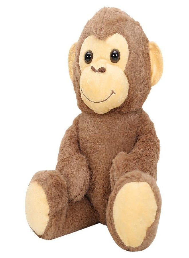 STRIDERS Monkey Plush Soft Toy Baby - Brown 14" | Cute Stuffed Animal for Kids | Huggable Cuddly Monkey for Girls & Boys | Soft Plush for Playtime - Image 1