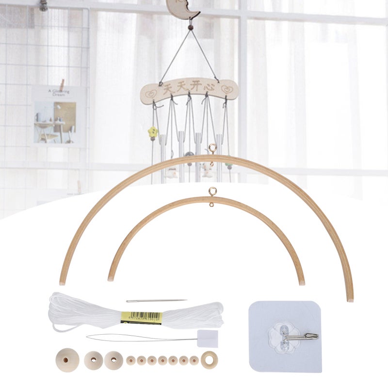 Diy Wind Chime Kit: Healthy Materials Eco-friendly Paint - Unique Color Design Baby Crib Mobile for Baby Bedroom, Family Activity, Baby Party Gift - Image 5
