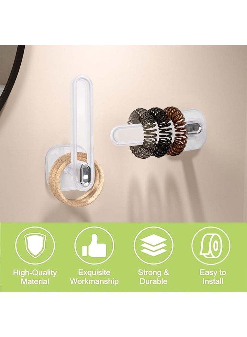 4Pcs Transparent Plastic Self-Adhesive L Shaped Curtain Tieback Hooks, No Drilling Required, Multi-Purpose Hooks for Home - Image 2