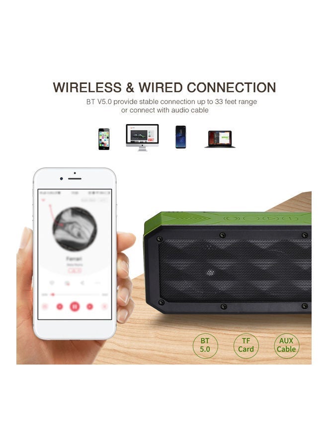 NIBEMINENT Multifunctional Wireless Music Player green  - Image 2