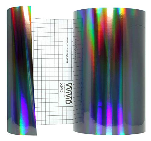VViViD Deco65 Holographic Black Chrome Permanent Adhesive 12 x 6ft